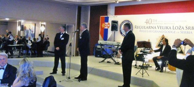 Tahir Hasanovic na proslavi 90 godina masonerije i 40. Skupstina Regularne Velike Loze Srbije