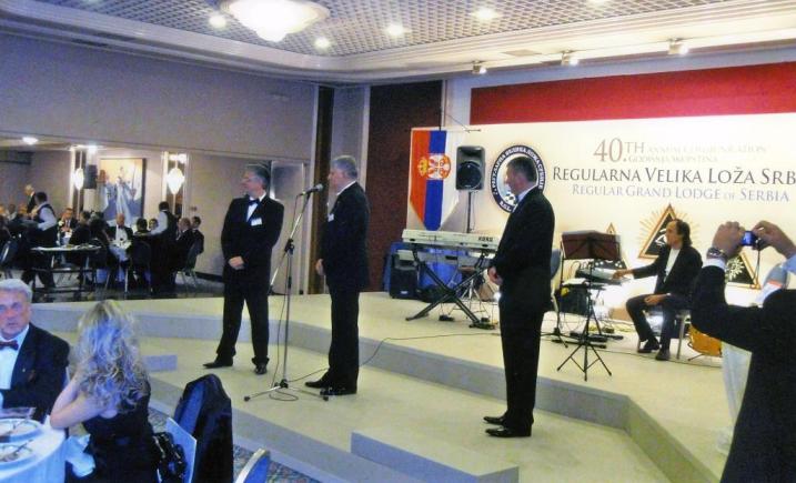 Tahir Hasanovic na proslavi 90 godina masonerije i 40. Skupstina Regularne Velike Loze Srbije