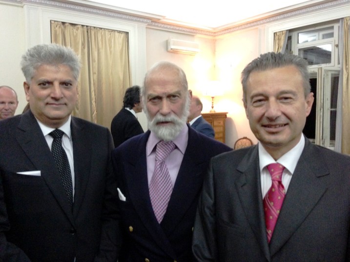 Tahir Hasanovic, HRH Prince Michael of Kent, Ranko Vujacic Tahir Hasanovic, HRH Prince Michael of Kent, Ranko Vujacic