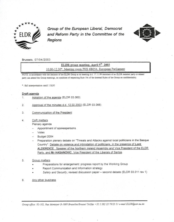 Gostovanje u Evropskom parlamentu kao uvodničar