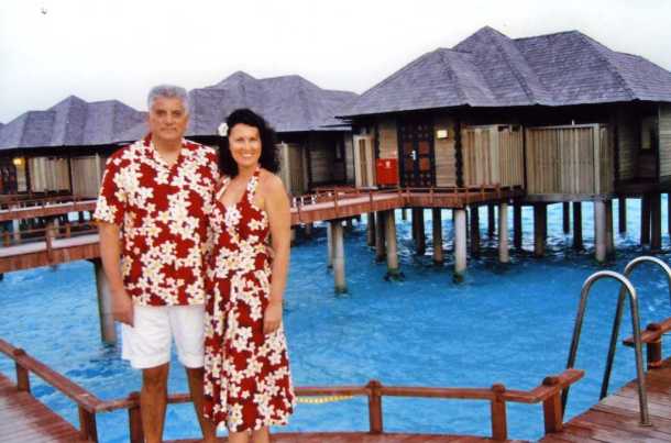 Marina i Tahir Hasanovic na Maldivima