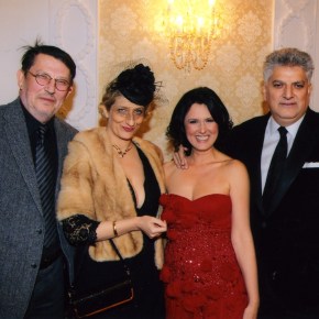 Tahir Hasanović sa suprugom Marinom, Isidorom Bjelicom i Nebojšom&nbsp;Pajkićem