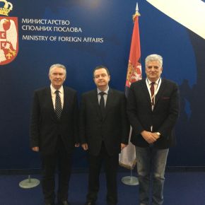 Meeting with the Minister of Foreign Affairs Ivica&nbsp;Dačić.